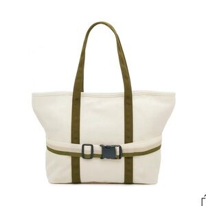 NWT Canvas Tote with Travel Band